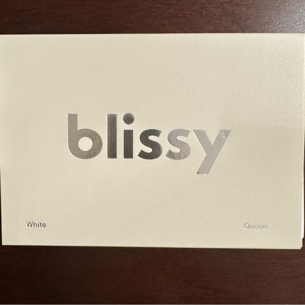 Blissy White Mulberry Silk Pillowcase
Queen NWT